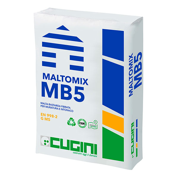 Malta bastarda da muratura, grigia<br>Classe M5