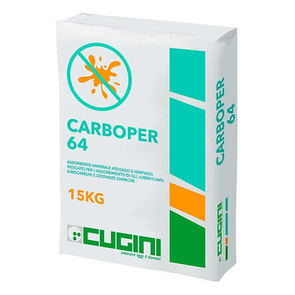 Assorbente minerale atossico e ignifugo, indicato per l’assorbimento di oli, lubrificanti, idrocarburi e sostanze chimiche