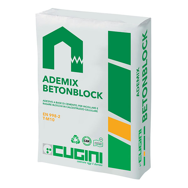 Adesivo a base di cemento, per incollare e rasare blocchi in calcestruzzo cellulare<br>Disponibile anche bianco